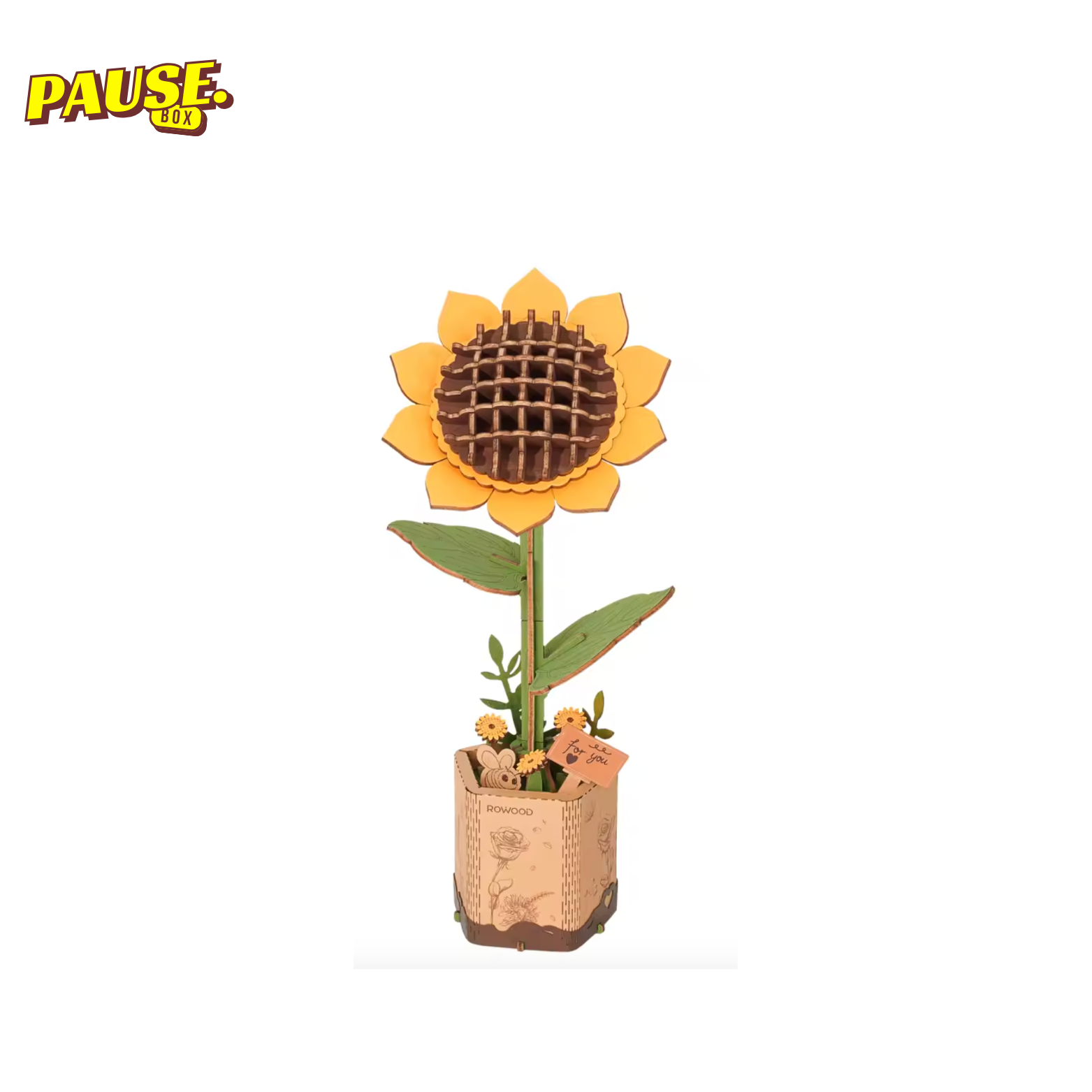 Bouquet de Fleurs en bois 3D